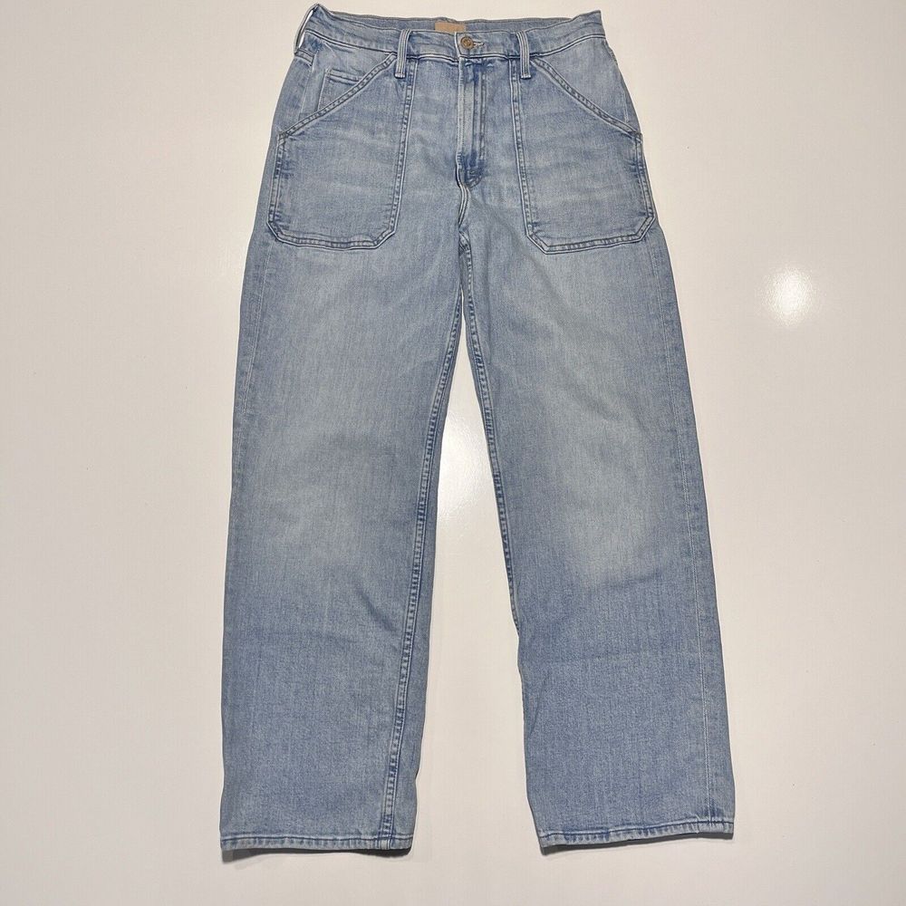 MOTHER High Rise Straight Leg Jeans Size 29 Patch Rambler Norway